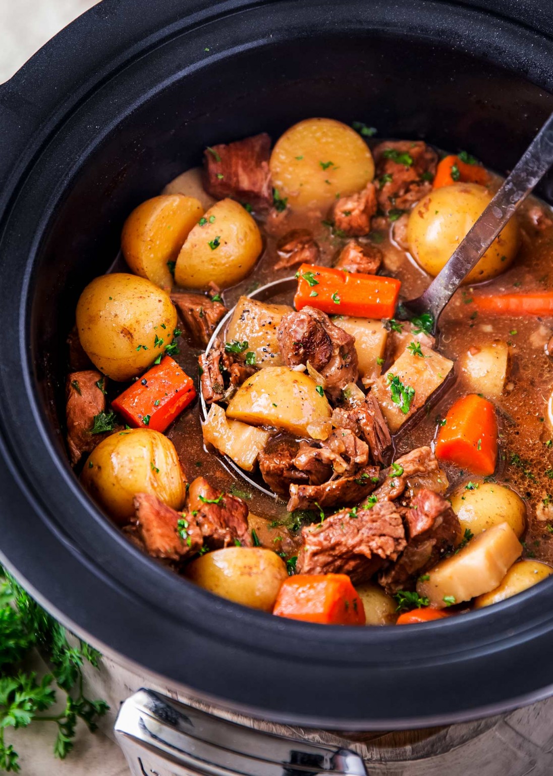 Crockpot Beef Stew (with Beer and Horseradish) The Chunky Chef