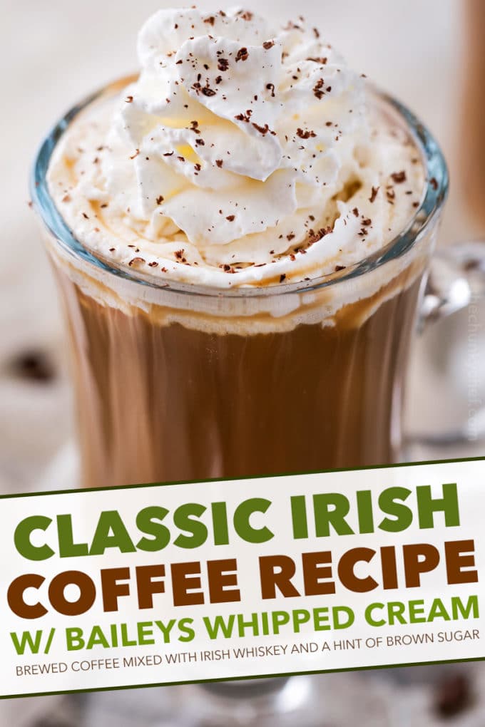 Irish Coffee with Boozy Whipped Cream - The Chunky Chef