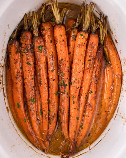 Slow Cooker Glazed Carrots Easy Holiday Side Dish The Chunky Chef