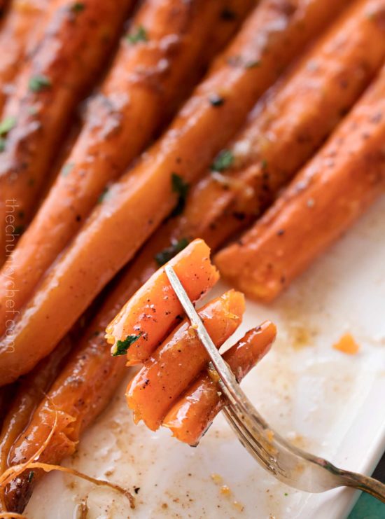 Slow Cooker Roasted Carrots - The Chunky Chef