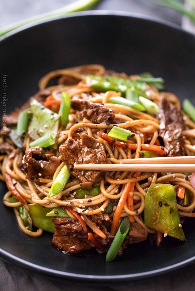 Sesame Garlic Beef Stir Fry The Chunky Chef