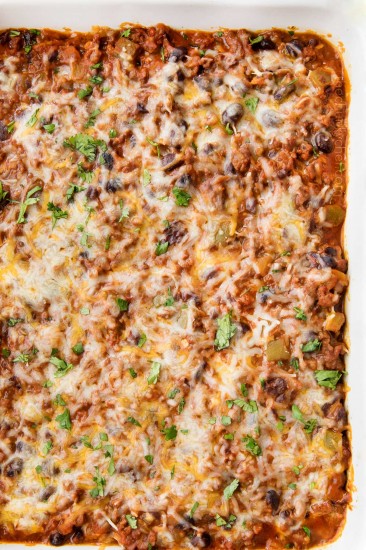 Easy Beef And Bean Taco Casserole - The Chunky Chef