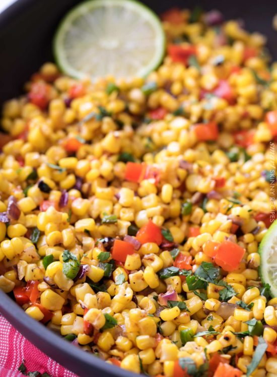 Southwest Cilantro Lime Corn Salad - The Chunky Chef