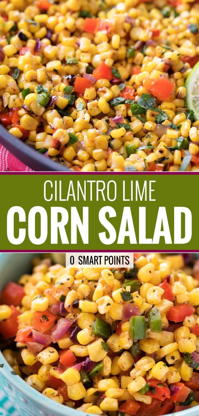 Southwest Cilantro Lime Corn Salad - The Chunky Chef