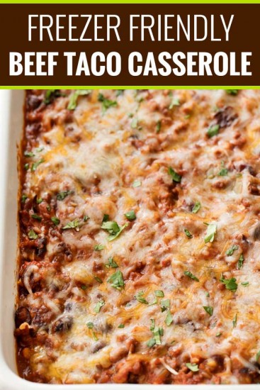 Easy Beef And Bean Taco Casserole - The Chunky Chef