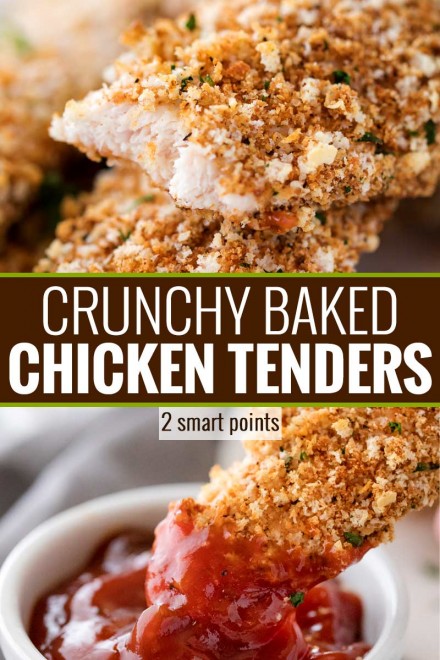 Crunchy Baked Chicken Tenders - The Chunky Chef