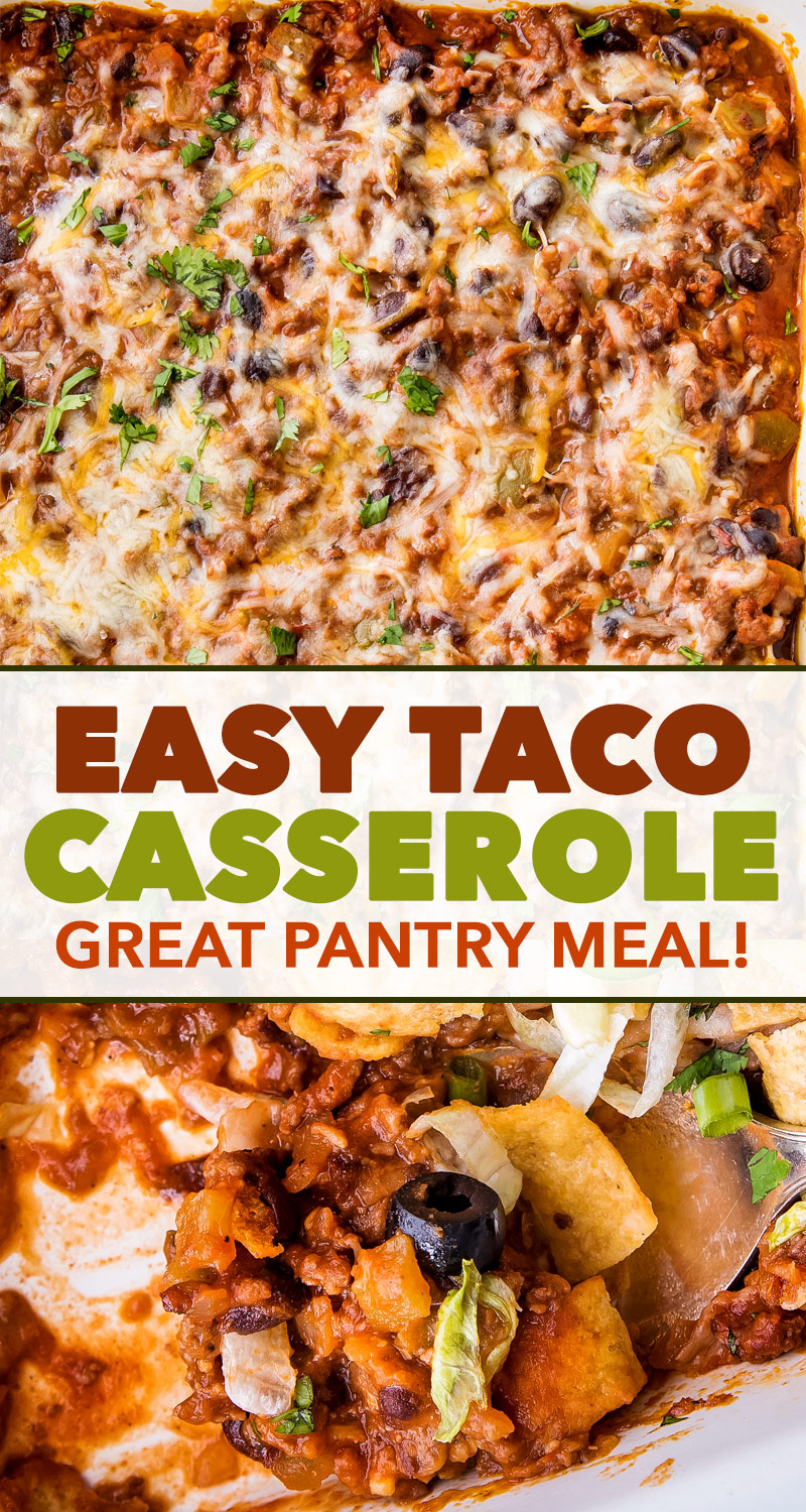 Easy Beef And Bean Taco Casserole The Chunky Chef