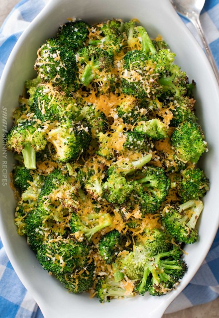 Crispy Cheesy Roasted Broccoli - The Chunky Chef