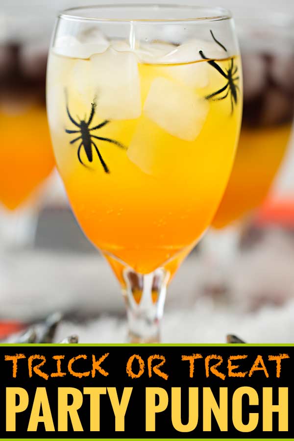 Trick or Treat Halloween Party Punch - The Chunky Chef