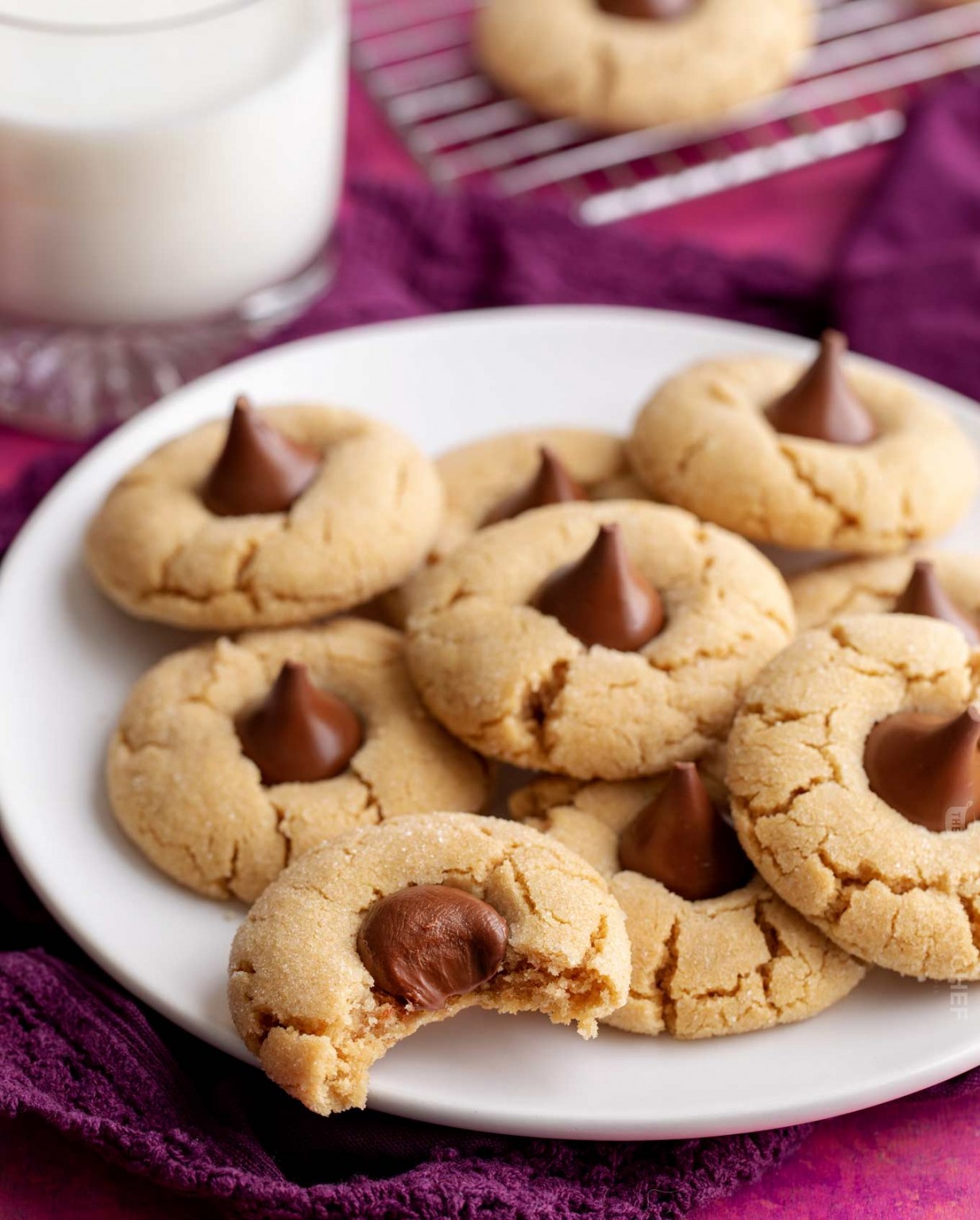 Peanut Butter Blossoms Cookie Recipe - The Chunky Chef