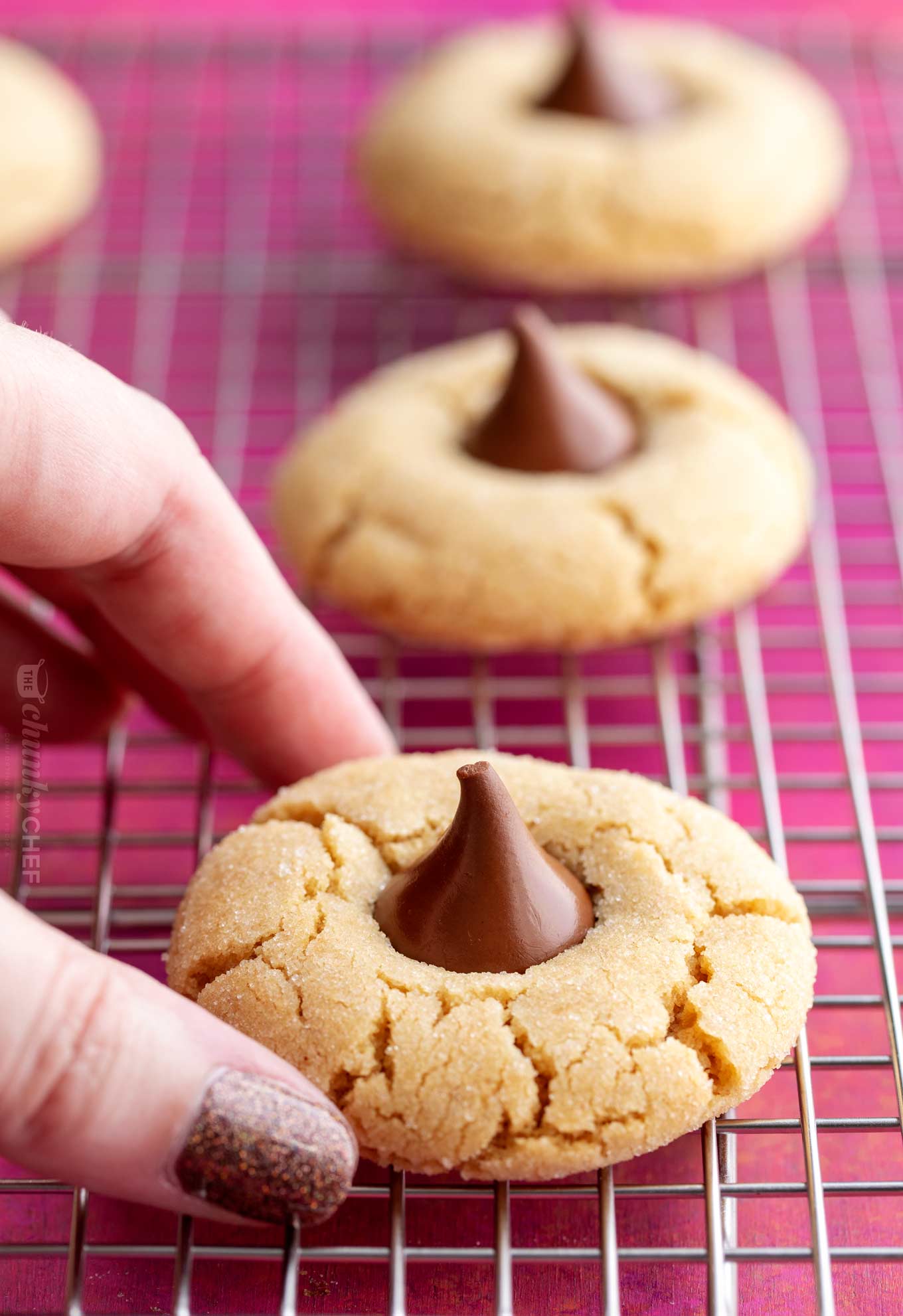 Peanut Butter Blossoms Cookie Recipe - The Chunky Chef