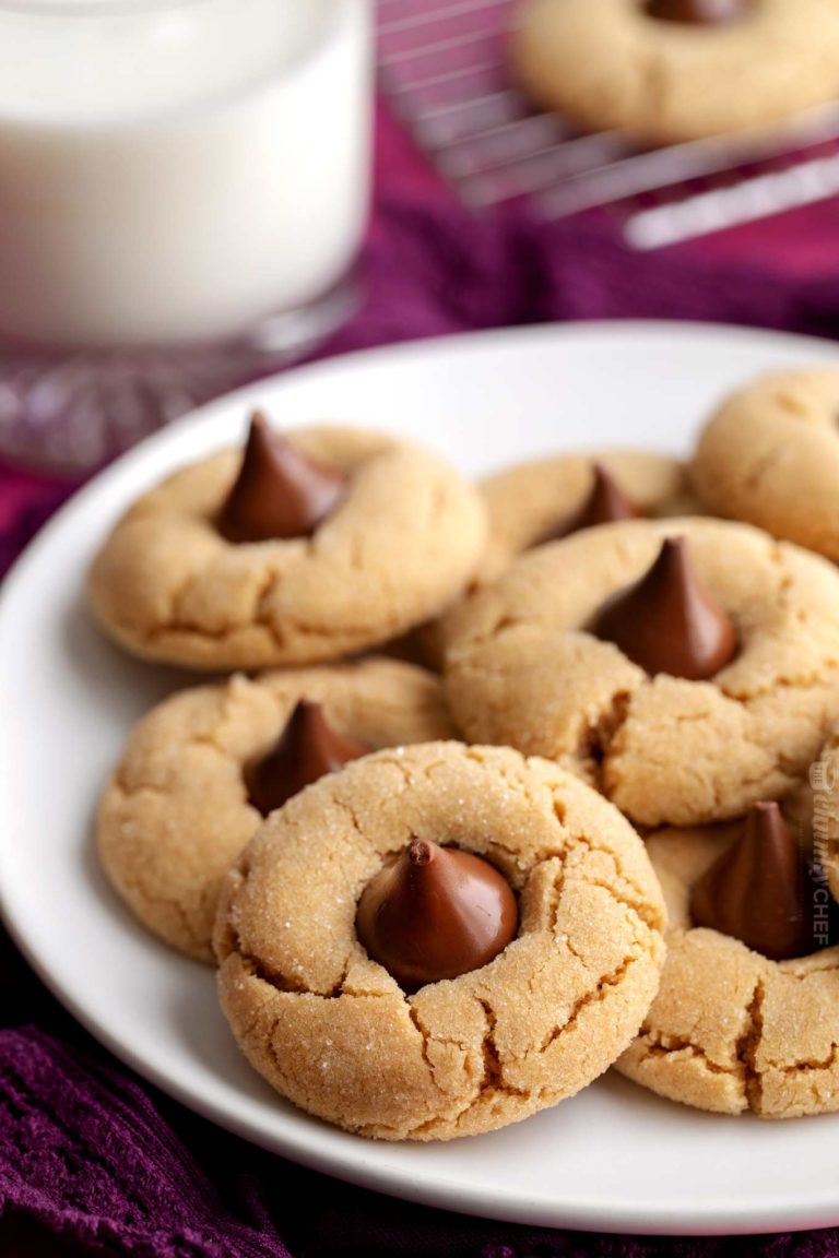 Peanut Butter Blossoms Cookie Recipe - The Chunky Chef