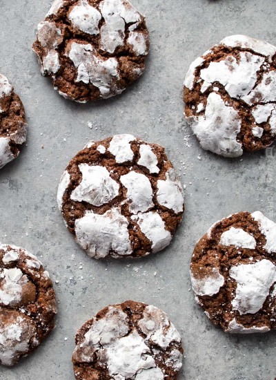 Fudgy Chocolate Crinkle Cookies - The Chunky Chef
