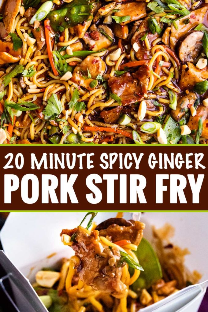 Garlic Ginger Pork Stir Fry - The Chunky Chef