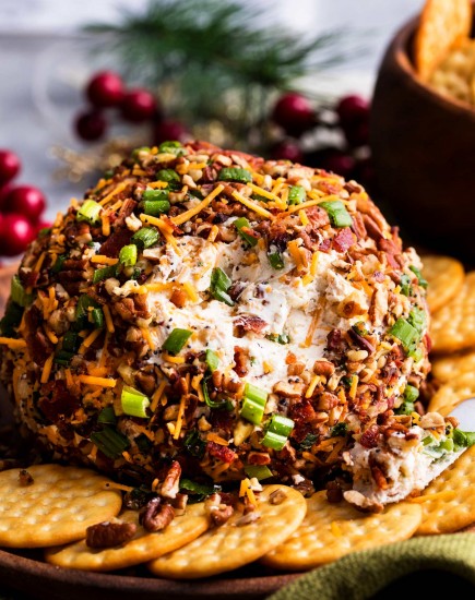 The Ultimate Bacon Ranch Cheese Ball Recipe - The Chunky Chef