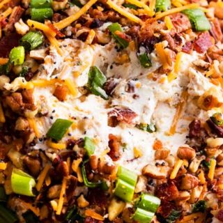 The Ultimate Bacon Ranch Cheese Ball Recipe - The Chunky Chef