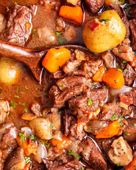 Best Crockpot Beef Bourguignon - The Chunky Chef