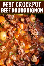 Best Crockpot Beef Bourguignon - The Chunky Chef