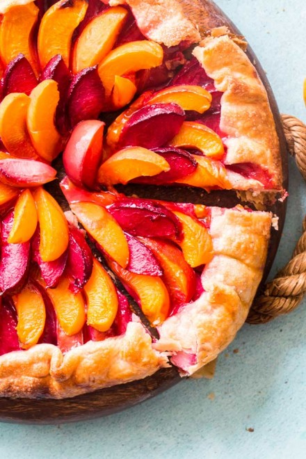 Stone Fruit Galette (Easy Dessert Idea!) - The Chunky Chef