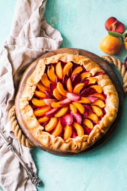 Stone Fruit Galette (Easy Dessert Idea!) - The Chunky Chef