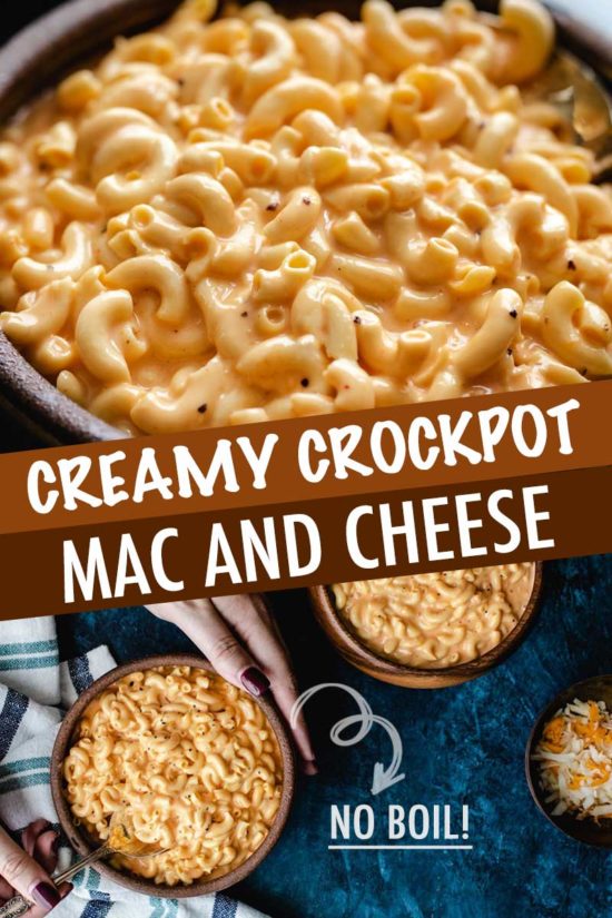 Crock Pot Mac and Cheese (NO boiling!) - The Chunky Chef