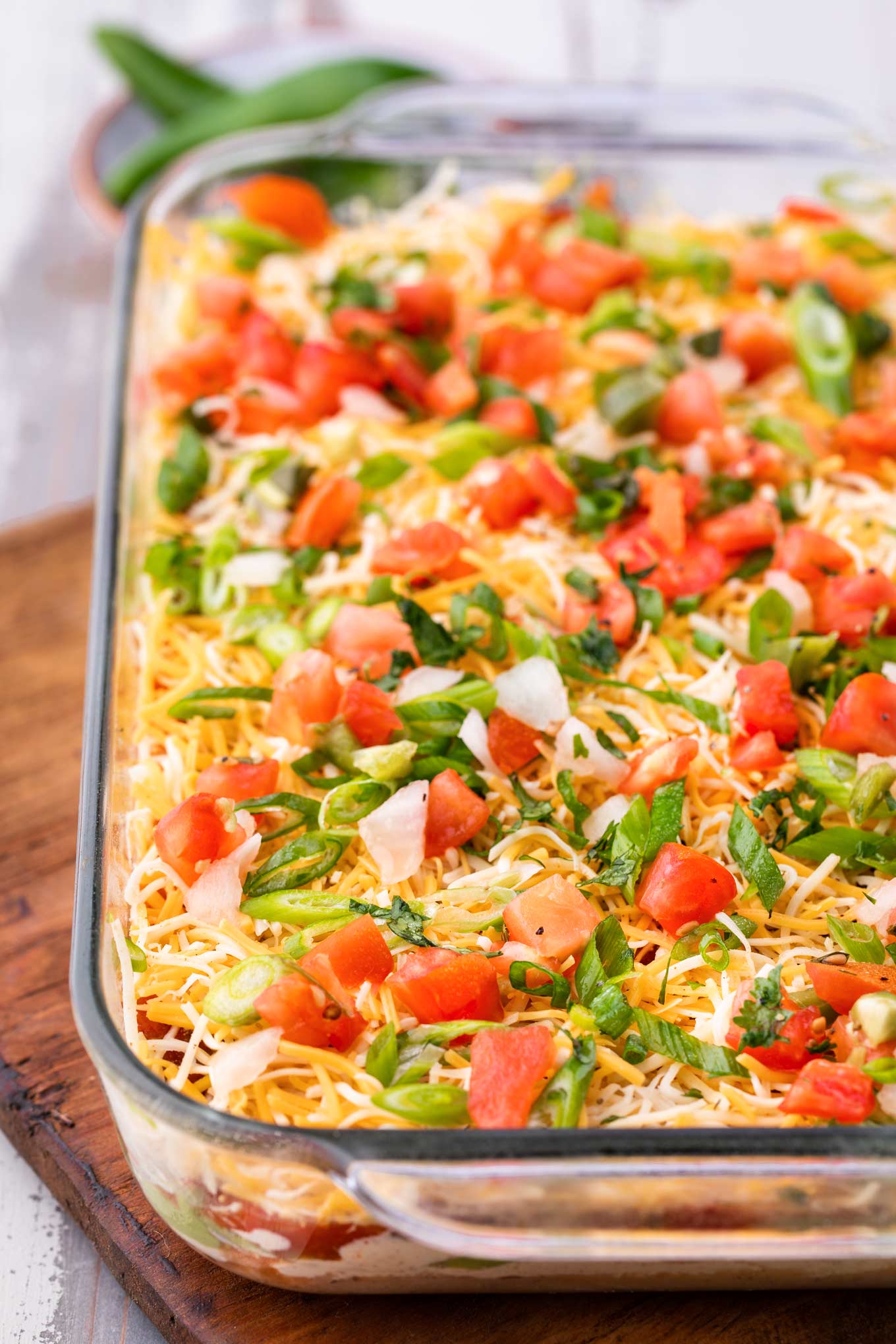 Mexican Fiesta 7 Layer Dip (make-ahead!) - The Chunky Chef