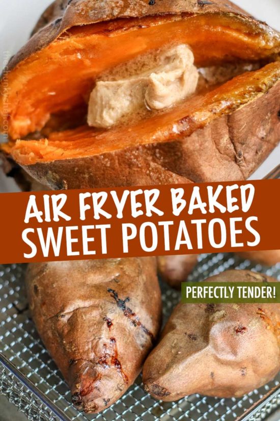 Air Fryer Baked Sweet Potatoes (Just 3 Ingredients!) The Chunky Chef