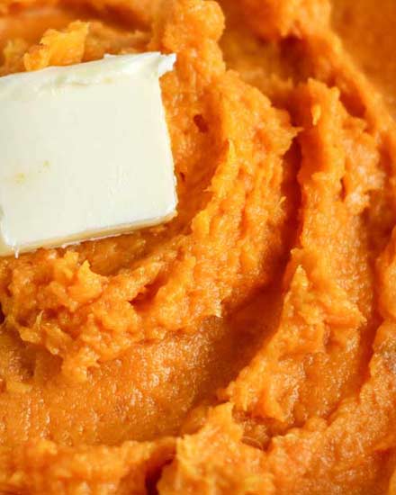 Mashed Sweet Potatoes (savory or sweet!) - The Chunky Chef