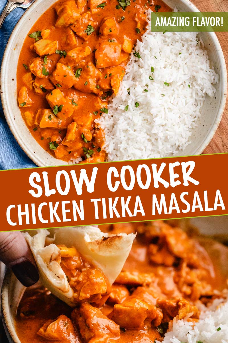 Slow Cooker Chicken Tikka Masala (SO easy!) The Chunky Chef