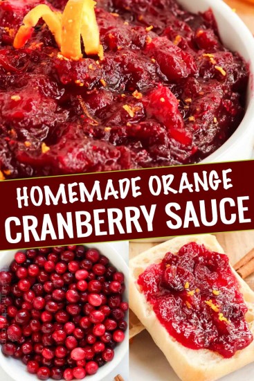 Cranberry Sauce with Orange and Cinnamon (so easy!) - The Chunky Chef