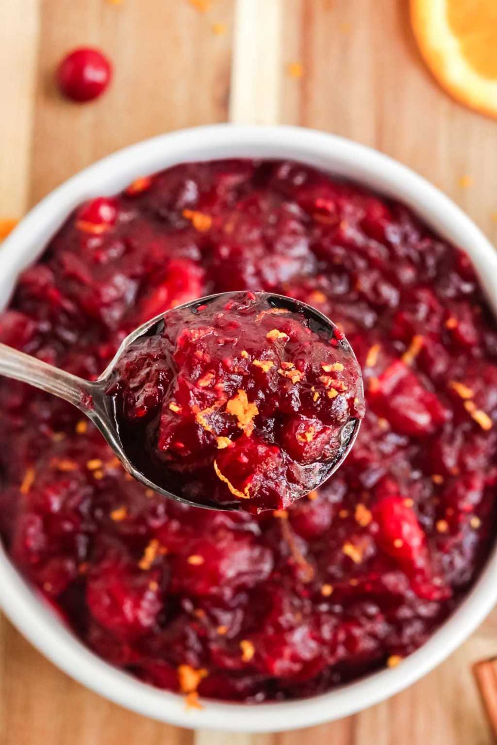 Cranberry Sauce with Orange and Cinnamon (so easy!) - The Chunky Chef