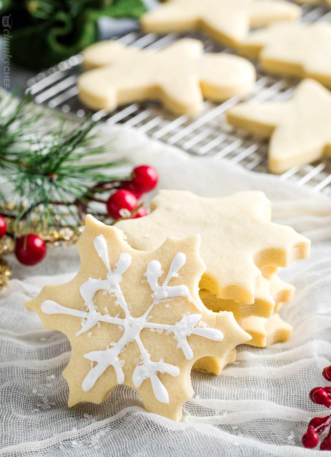 Cut-Out Sugar Cookies (hold their shape - no chill option) - The Chunky ...