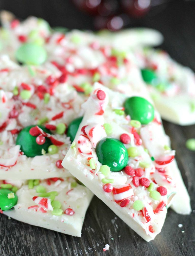 Holiday Peppermint Bark (easiest no-bake dessert!) - The Chunky Chef