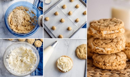 Peanut Butter Cookie Sandwiches (the best!) - The Chunky Chef