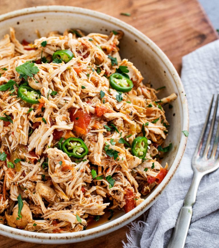 Instant Pot Mexican Shredded Chicken (so versatile!) - The Chunky Chef