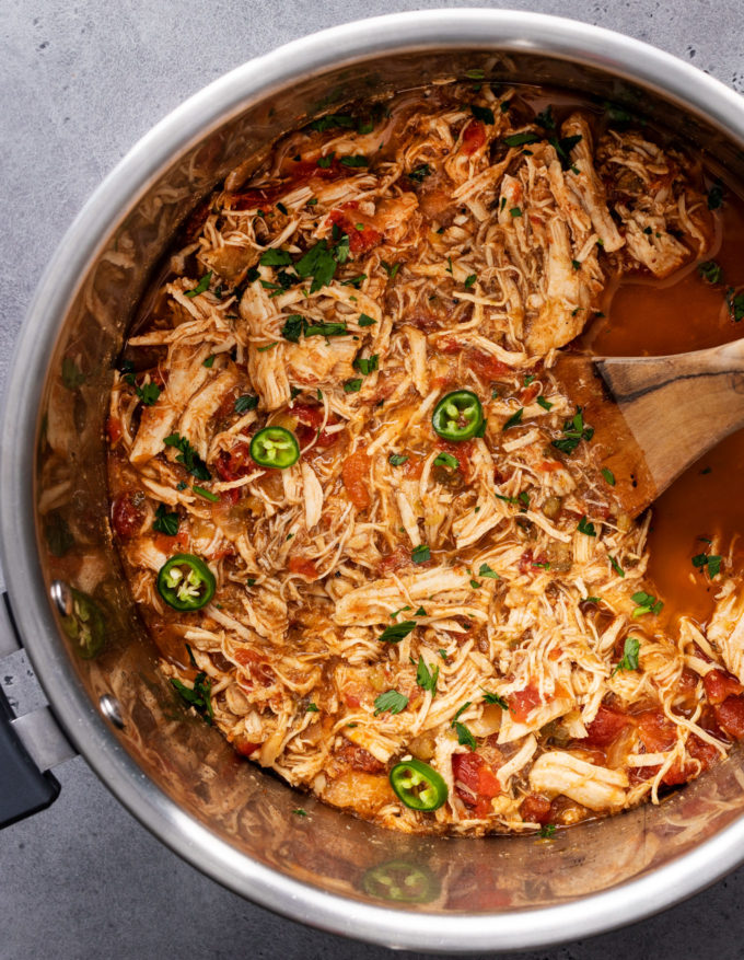 Instant Pot Shredded Chicken  Fresh or Frozen Breasts or Thighs
