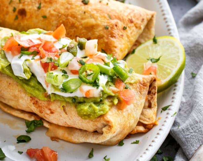 Baked Chicken Chimichangas {+VIDEO}