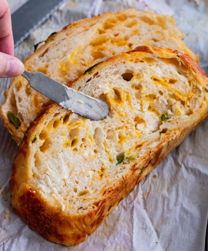 Three Cheese Bread  Easy Cast Iron Dutch Oven Recipe – Kana