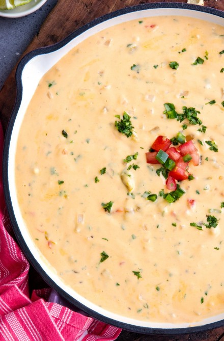 Queso Dip Recipe (Mexican cheese dip) - The Chunky Chef
