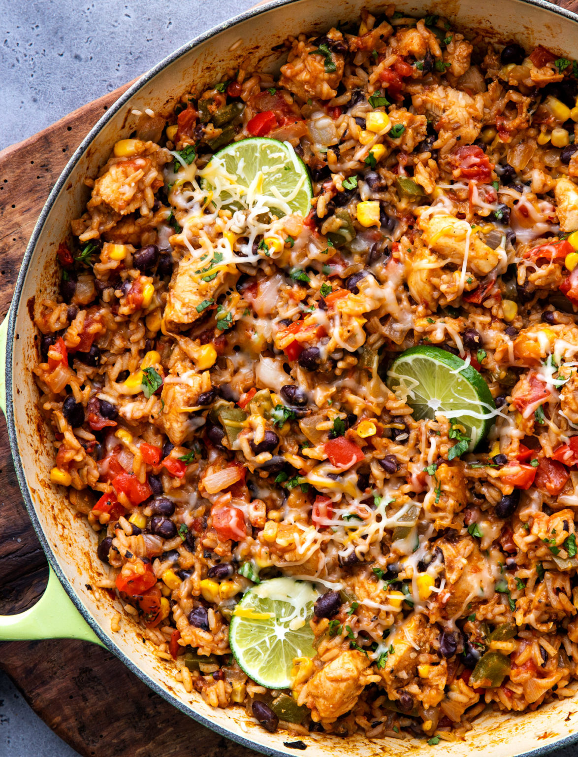 Southwest Chicken And Rice One Pan The Chunky Chef