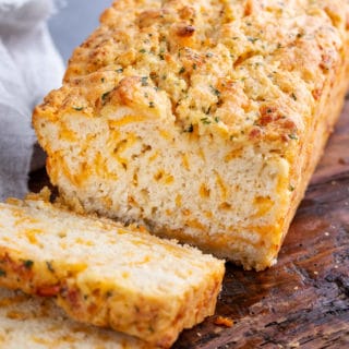 Garlic Cheddar Beer Bread (cheddar Bay Flavor) - The Chunky Chef