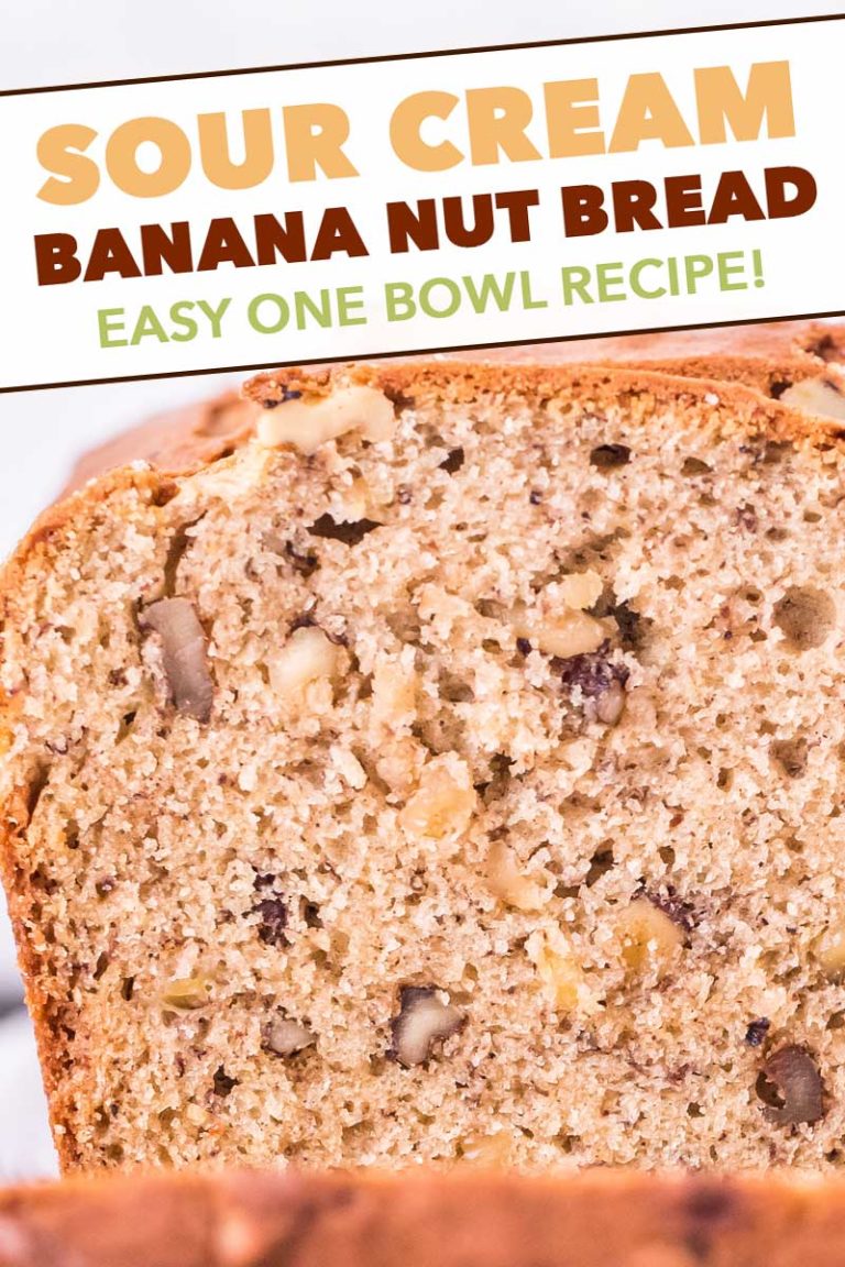 Sour Cream Banana Nut Bread - The Chunky Chef