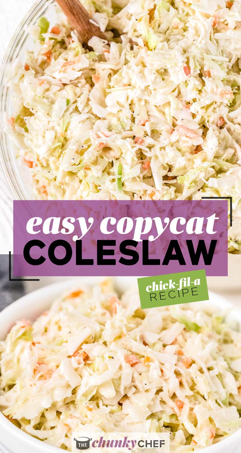 Coleslaw Recipe (Chick-Fil-A Copycat) - The Chunky Chef