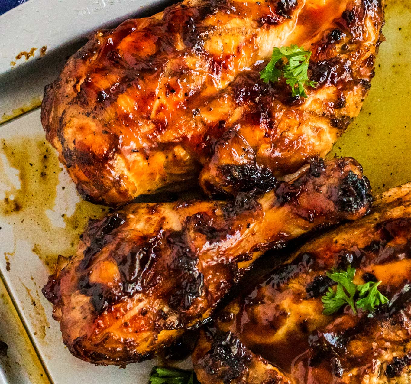 Grilled BBQ Chicken (family favorite!) - The Chunky Chef