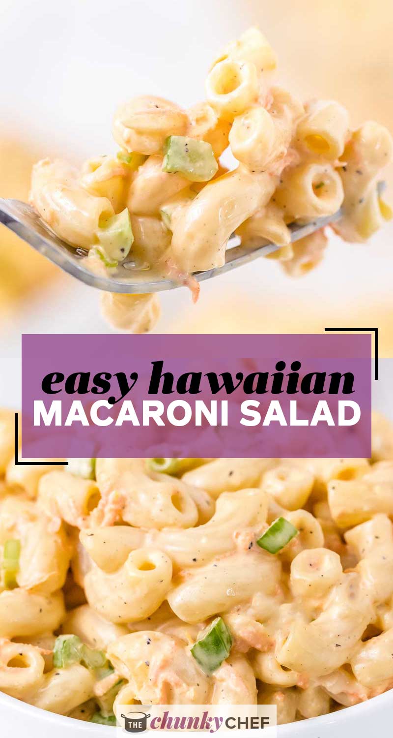 Hawaiian Macaroni Salad - The Chunky Chef