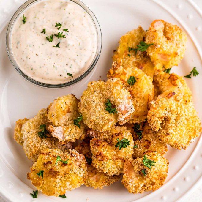 Air Fryer Fried Shrimp (Popcorn Shrimp) - The Chunky Chef