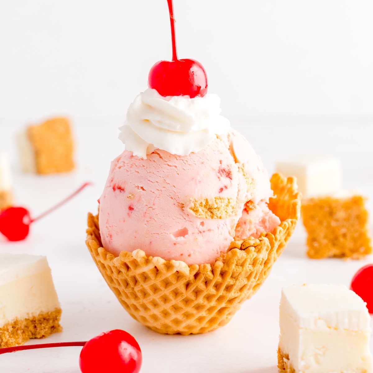 Ninja Creami Cherry Cheesecake Ice Cream - I Dream of Ice Cream
