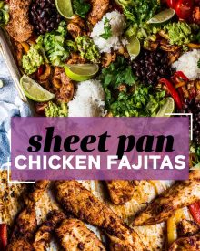 Skillet Chicken Fajitas - The Chunky Chef