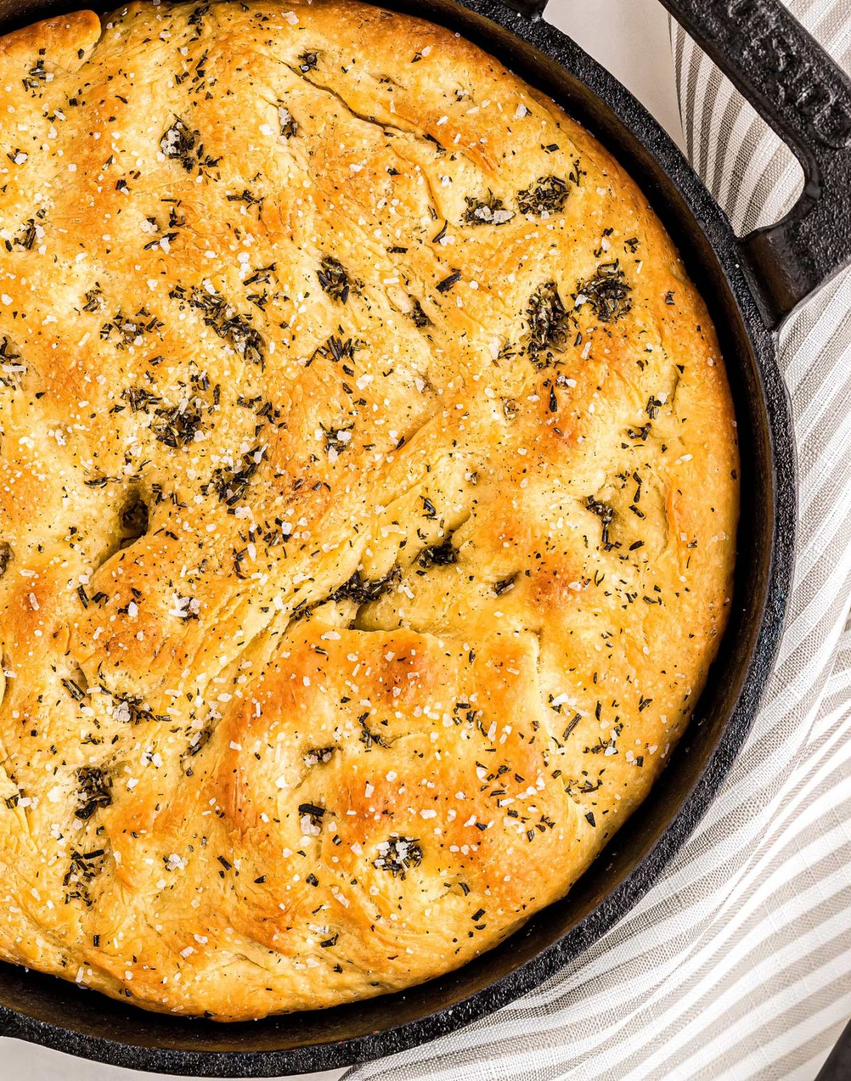 Rosemary Focaccia Recipe (overnight Option) - The Chunky Chef