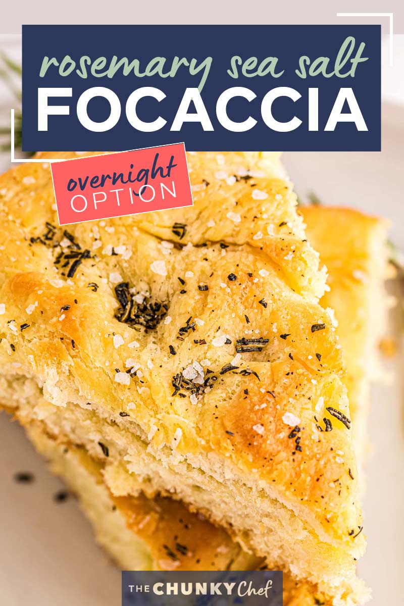 Rosemary Focaccia Recipe Overnight Option The Chunky Chef 8206